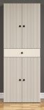 Badezimmer Hochschrank Feliz in Kaschmir Grau Badschrank 70 x 186 cm