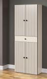 Badezimmer Hochschrank Feliz in Kaschmir Grau Badschrank 70 x 186 cm