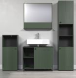 Badm�bel Set Feliz in gr�n Badkombination 4-teilig 180 x 186 cm