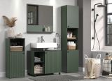 Badm�bel Set Feliz in gr�n Badkombination 4-teilig 180 x 186 cm