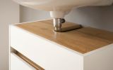 Badm�bel Set 2-teilig Center in wei� und Wotan Eiche Badkombination 60 cm