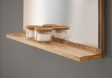 Badm�bel Set 3-teilig Center in wei� und Wotan Eiche Badkombination 114 cm