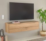 TV-Lowboard Center in Evoke Eiche und grau TV-Unterteil h�ngend 150 cm H�ngeschrank