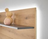 Wohnwand Center in Evoke Eiche und grau Set 4-teilig mit XXL-TV-Schrank 400 cm