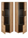 Wohnwand Center in Evoke Eiche und grau Wohnkombination Set 3-teilig 350 cm
