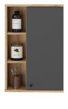 Badezimmer H�ngeschrank Torsby in grau und Evoke Eiche Badschrank h�ngend 51 x 75 cm