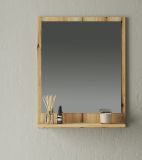 Badezimmer Spiegel Torsby in Evoke Eiche Badspiegel mit Ablage 60 x 75 cm