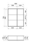 Badezimmer Spiegelschrank Torsby in Evoke Eiche Badschrank 2-t�rig 60 x 70 cm