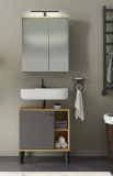 Badezimmer Spiegelschrank Torsby in Evoke Eiche Badschrank 2-t�rig 60 x 70 cm