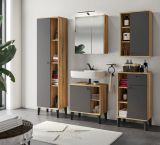 Badezimmer Spiegelschrank Torsby in Evoke Eiche Badschrank 2-t�rig 60 x 70 cm