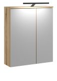 Badezimmer Spiegelschrank Torsby in Evoke Eiche Badschrank 2-t�rig 60 x 70 cm