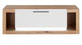 TV-Lowboard Rivian in wei� matt und Evoke Eiche TV Unterteil 150 x 49 cm