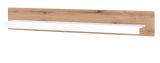 Wandboard Rivian in wei� matt und Evoke Eiche Wandregal 150 cm