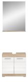 Badm�bel Set 2-teilig Mambo in wei� Hochglanz und Sonoma Eiche Badkombination 60 x 191 cm