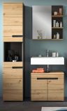 Badm�bel Set 3-teilig Cooper in Artisan Eiche und grau Badkombination 116 x 193 cm, Soft-Close