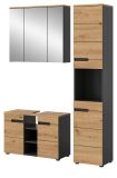 Badm�bel Set 3-teilig Cooper in Artisan Eiche und grau Badkombination 133 x 193 cm, Soft-Close