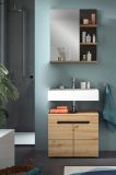 Badm�bel Set 3-teilig Cooper in Artisan Eiche und grau Badkombination 154 x 193 cm, Soft-Close