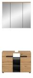 Badm�bel Set 2-teilig Cooper in Artisan Eiche und grau Badkombination 80 x 193 cm, Soft-Close