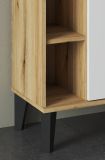 Badezimmer Kommode Torsby in wei� und Evoke Eiche Badkommode 51 x 90 cm