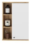Badezimmer H�ngeschrank Torsby in wei� und Evoke Eiche Badschrank h�ngend 51 x 75 cm