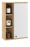 Badezimmer H�ngeschrank Torsby in wei� und Evoke Eiche Badschrank h�ngend 51 x 75 cm