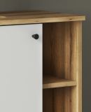 Badm�bel Set 2-teilig Torsby in wei� und Evoke Eiche Badkombination 60 cm