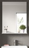 Badezimmer Spiegel Shawn in wei� Badspiegel mit Ablage 60 x 79 cm