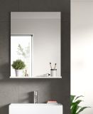 Badezimmer Spiegel Shawn in wei� Badspiegel mit Ablage 60 x 79 cm
