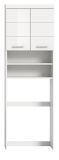 Waschmaschinenschrank Shawn in wei� Hochglanz Waschmaschinen �berbau 63 x 191 cm