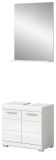 Badm�bel Set 2-teilig Shawn in wei� Hochglanz Badkombination 60 x 191 cm