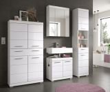 Badm�bel Set 4-teilig Shawn in wei� Hochglanz Badkombination 200 x 191 cm