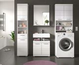 Badm�bel Set 4-teilig Shawn in wei� Hochglanz Badkombination 190 x 191 cm