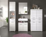 Badm�bel Set 4-teilig Shawn in wei� Hochglanz Badkombination 200 x 191 cm