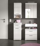 Badm�bel Set 4-teilig Shawn in wei� Hochglanz Badkombination 112 x 191 cm