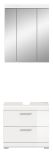 Badm�bel Set 2-teilig Shawn in wei� Hochglanz Badkombination 60 x 191 cm