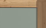 Waschbeckenunterschrank Shawn in Salbei und Artisan Eiche Badezimmer Unterschrank 60 cm