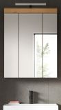 Badezimmer Spiegelschrank Shawn in Artisan Eiche Badschrank 3-t�rig 60 x 79 cm