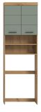 Waschmaschinenschrank Shawn in Salbei und Artisan Eiche Waschmaschinen �berbau 63 x 191 cm
