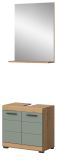 Badm�bel Set 2-teilig Shawn in Salbei und Artisan Eiche Badkombination 60 x 191 cm