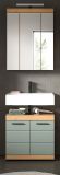 Badm�bel Set 2-teilig Shawn in Salbei und Artisan Eiche Badkombination 60 x 191 cm