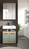 Badm�bel Set 2-teilig Shawn in Salbei und Artisan Eiche Badkombination 60 x 191 cm
