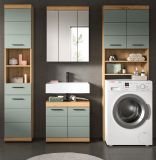 Badm�bel Set 4-teilig Shawn in Salbei und Artisan Eiche Badkombination 190 x 191 cm
