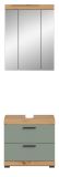Badm�bel Set 2-teilig Shawn in Salbei und Artisan Eiche Badkombination 60 x 191 cm