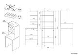Waschmaschinenschrank Laundry4 in wei� und Jackson Eiche Set 3-teilig 175 x 184 cm