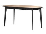 Esstisch Torus in Eiche und schwarz K�chentisch 160 x 90 cm