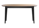 Esstisch Torus in Eiche und schwarz K�chentisch 160 x 90 cm