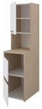 Waschmaschinenschrank Laundry in wei� und Jackson Eiche Set 2-teilig 111 x 184 cm