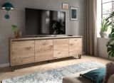 TV-Lowboard Delio in Viking Eiche TV Unterschrank 184 cm, mit Soft-Close und Komforth�he