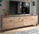 TV-Lowboard Delio in Viking Eiche TV Unterschrank 184 cm, mit Soft-Close und Komforth�he