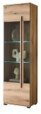 Vitrine Design-D in Evoke Eiche Vitrinenschrank 60 x 200 cm